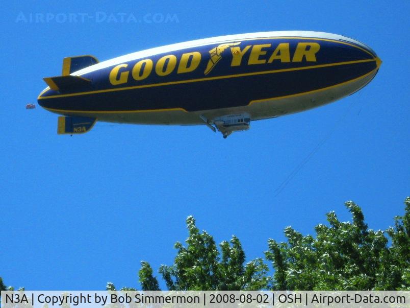 N3A, 1976 Goodyear GZ-20A C/N 4118, Flying over Airventure 2008