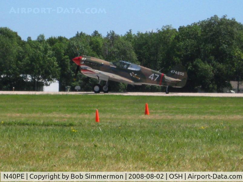 N40PE, 1942 Curtiss P-40E C/N AK905, Airventure 2008 - Oshkosh, WI
