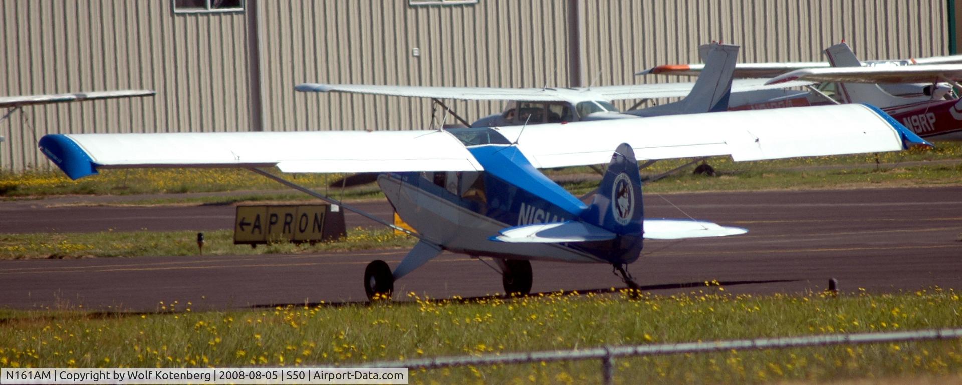 N161AM, 2001 Aviat A-1B Husky C/N 2161, exercising the flight controls