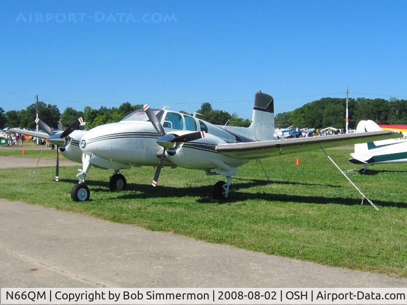N66QM, 1957 Beech D50A Twin Bonanza C/N DH-161, Airventure 2008 - Oshkosh, WI