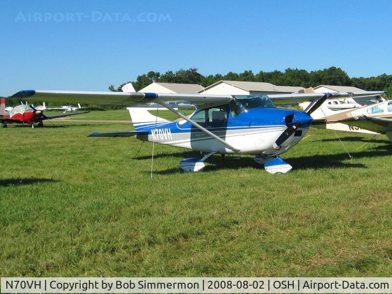 N70VH, 1971 Cessna 182N Skylane C/N 18260765, Parked at Fond Du Lac during Airventure 2008.