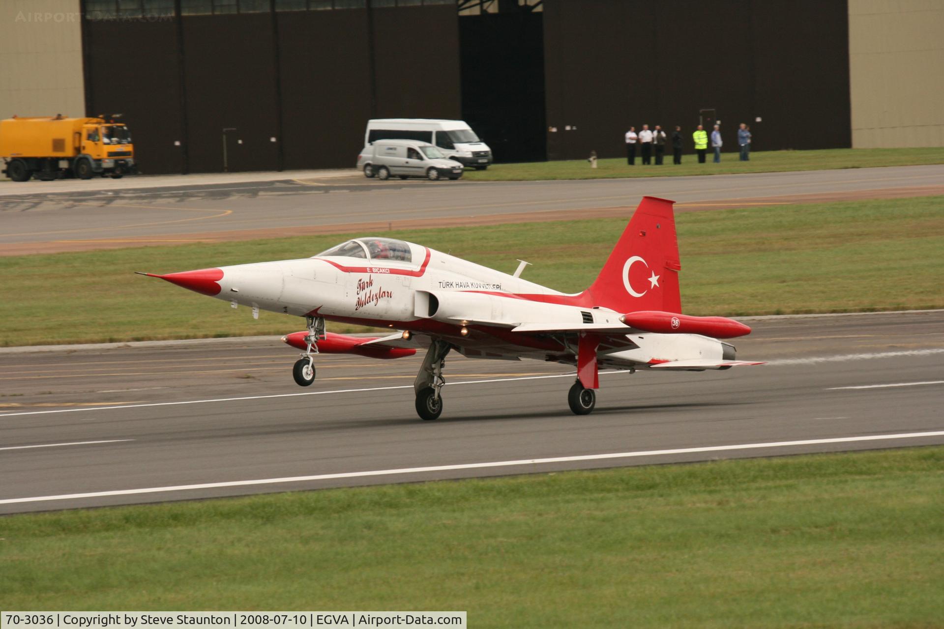 70-3036, 1970 Canadair NF-5A Freedom Fighter C/N 3036, Taken at the Royal International Air Tattoo 2008 during arrivals and departures (show days cancelled due to bad weather)