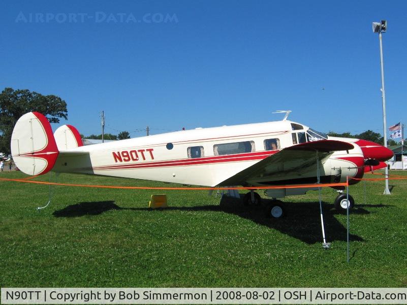 N90TT, 1957 Beech E18S C/N BA-335, Airventure 2008 - Oshkosh, WI