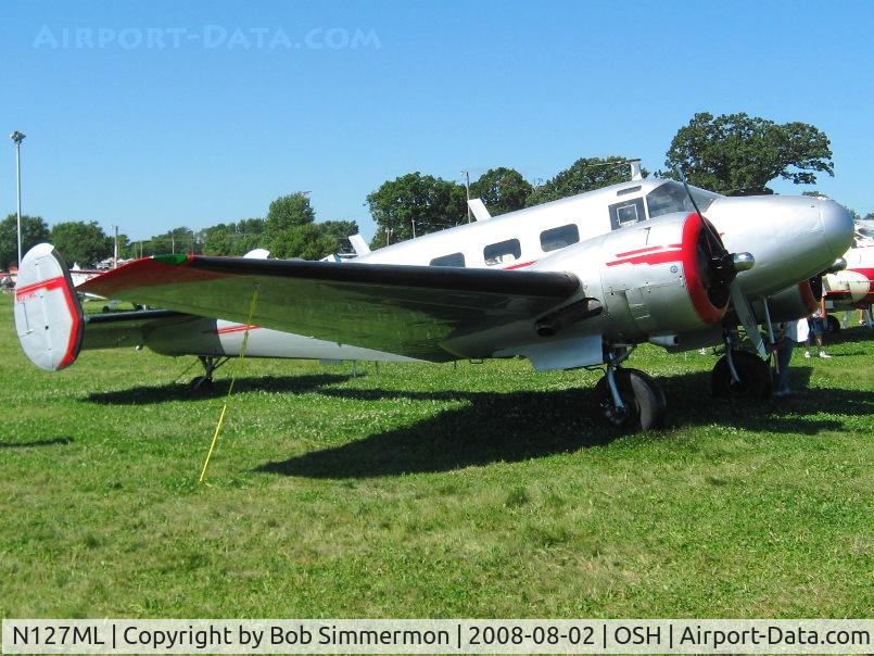 N127ML, 1946 Beech D18S C/N A-212, Airventure 2008 - Oshkosh, WI