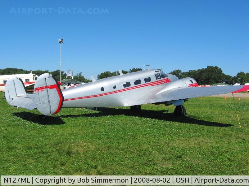 N127ML, 1946 Beech D18S C/N A-212, Airventure 2008 - Oshkosh, WI