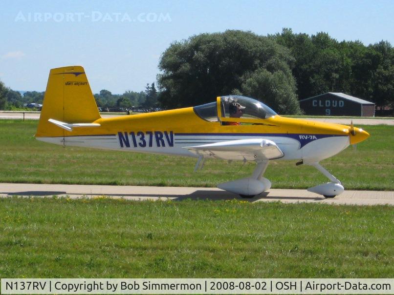 N137RV, 2001 Vans RV-7 C/N 1, Airventure 2008 - Oshkosh, WI