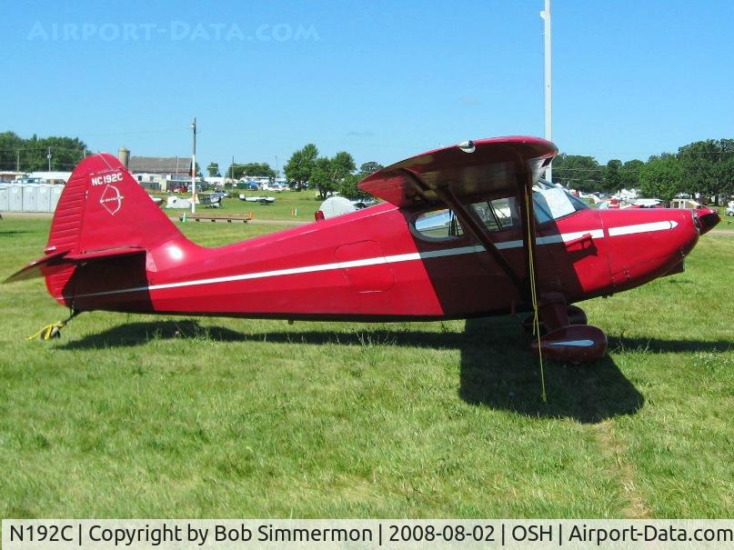 N192C, 1947 Stinson 108-2 Voyager C/N 108-3192, Airventure 2008 - Oshkosh, WI