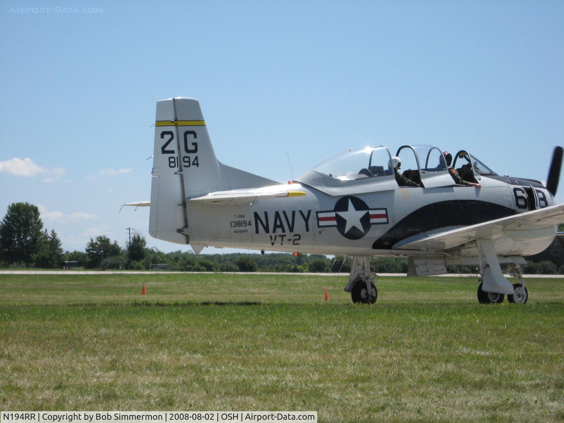 N194RR, North American T-28B Trojan C/N 200-265 (138194), Airventure 2008 - Oshkosh, WI.  See N1328B for more photos of this aircraft.