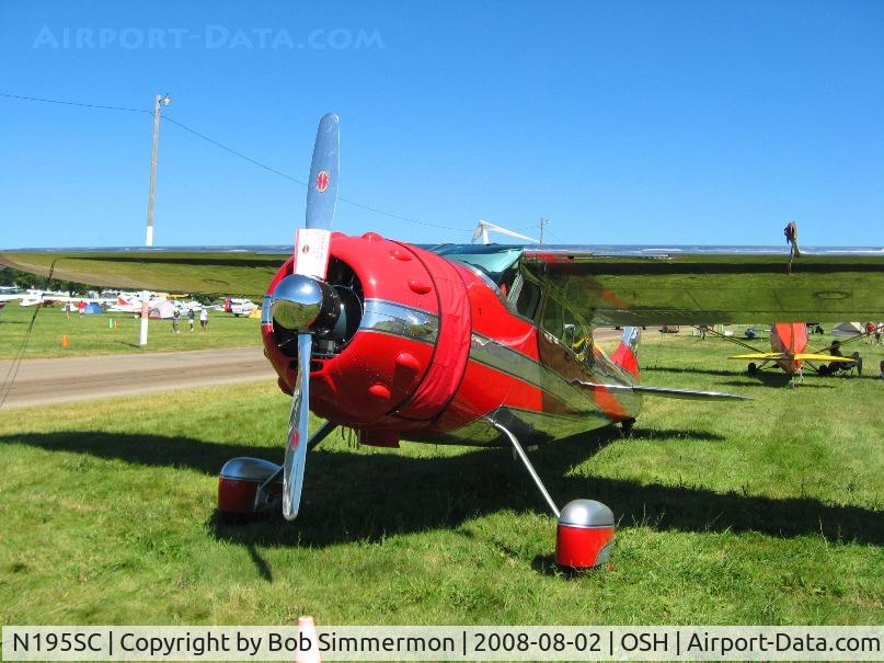 N195SC, 1949 Cessna 195 C/N 7402, Airventure 2008 - Oshkosh, WI