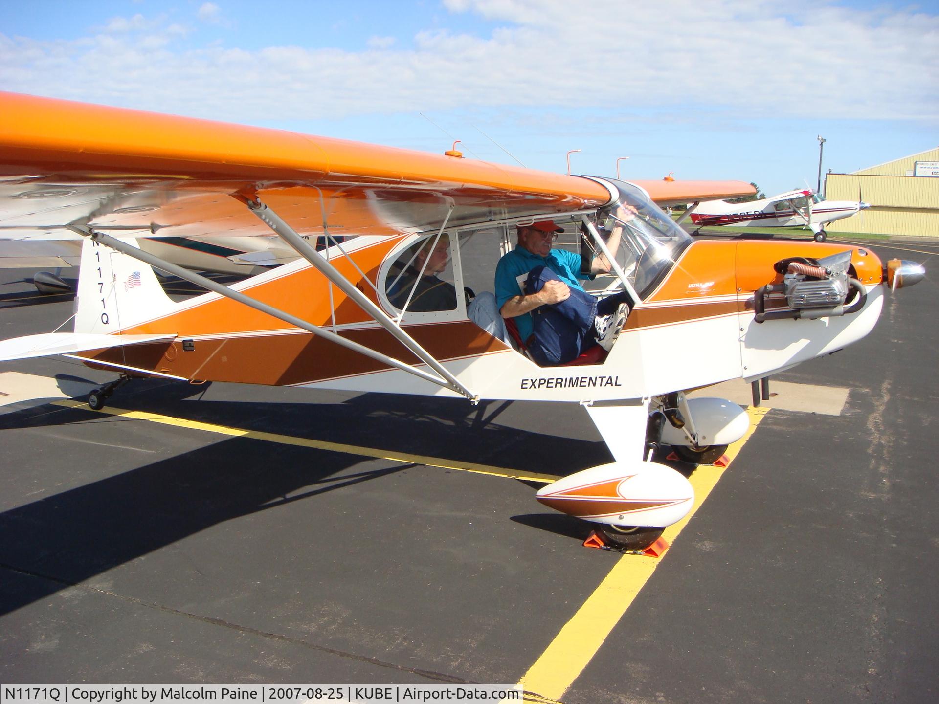 N1171Q, 1997 Preceptor Ultra Pup (N3-2) C/N KLC001, Preparing for EAA Young Eagle Flight