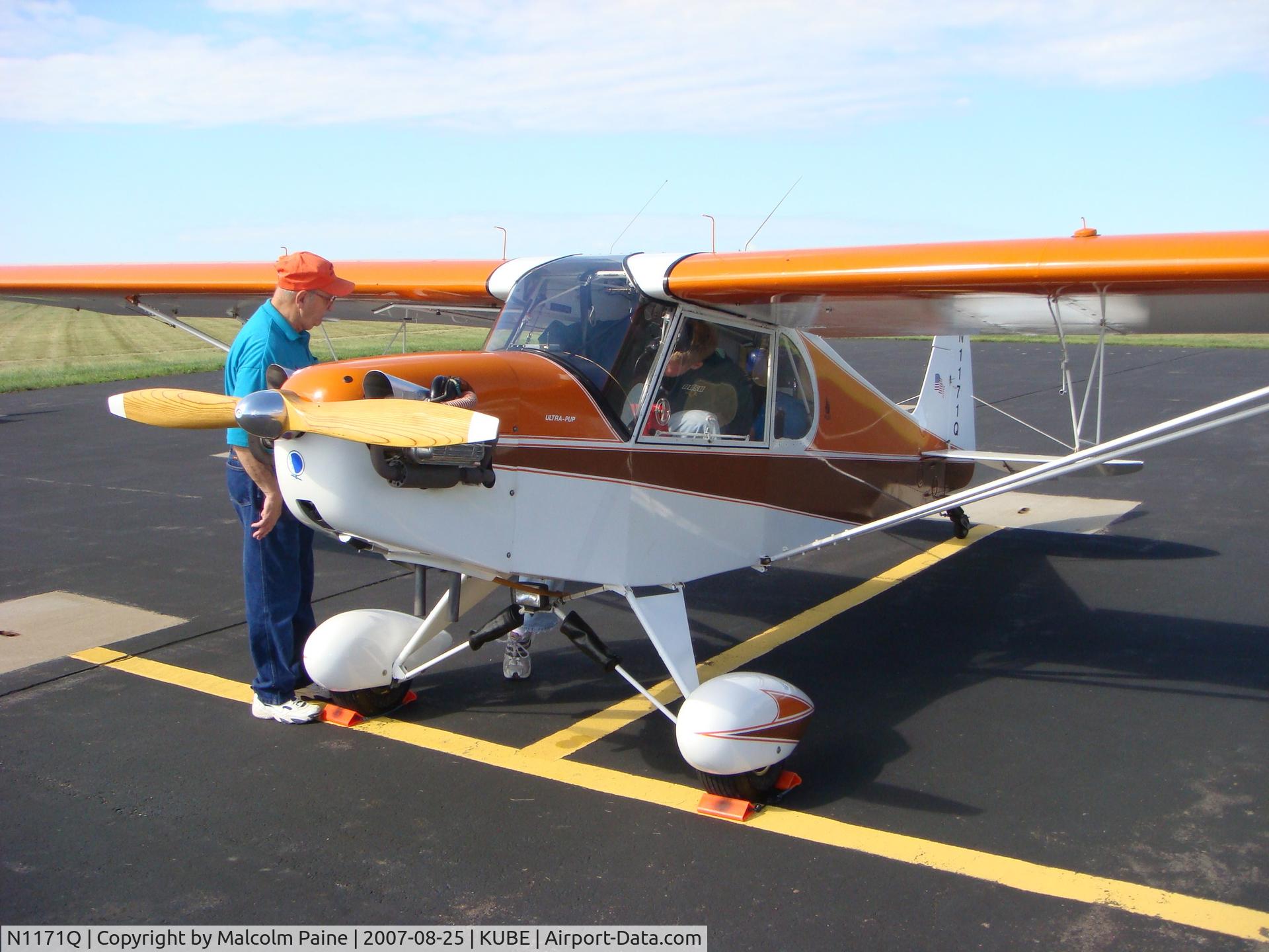 N1171Q, 1997 Preceptor Ultra Pup (N3-2) C/N KLC001, Preparing for EAA Young Eagles Flight