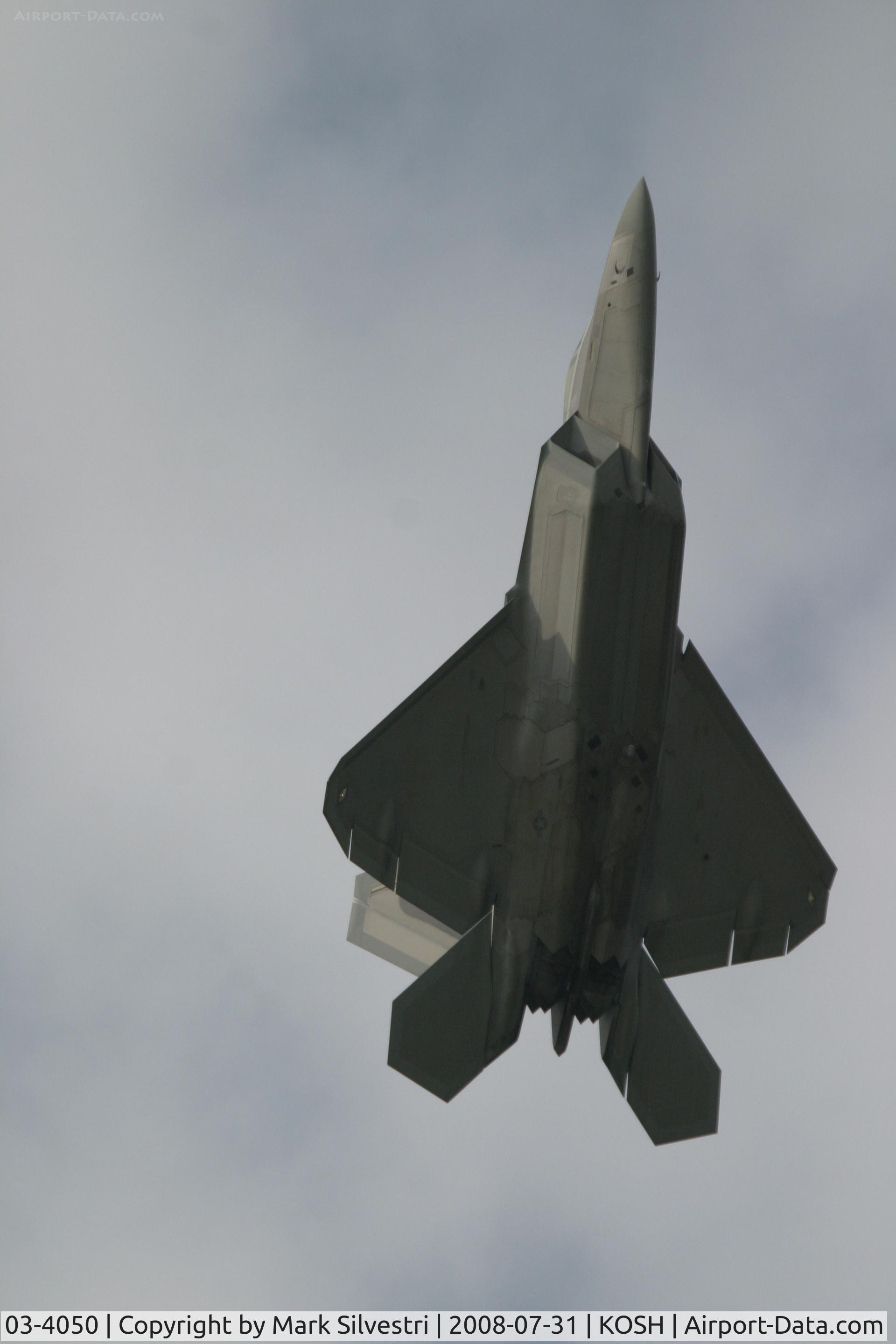 03-4050, 2003 Lockheed Martin F-22A Raptor C/N 4050, Oshkosh 2008