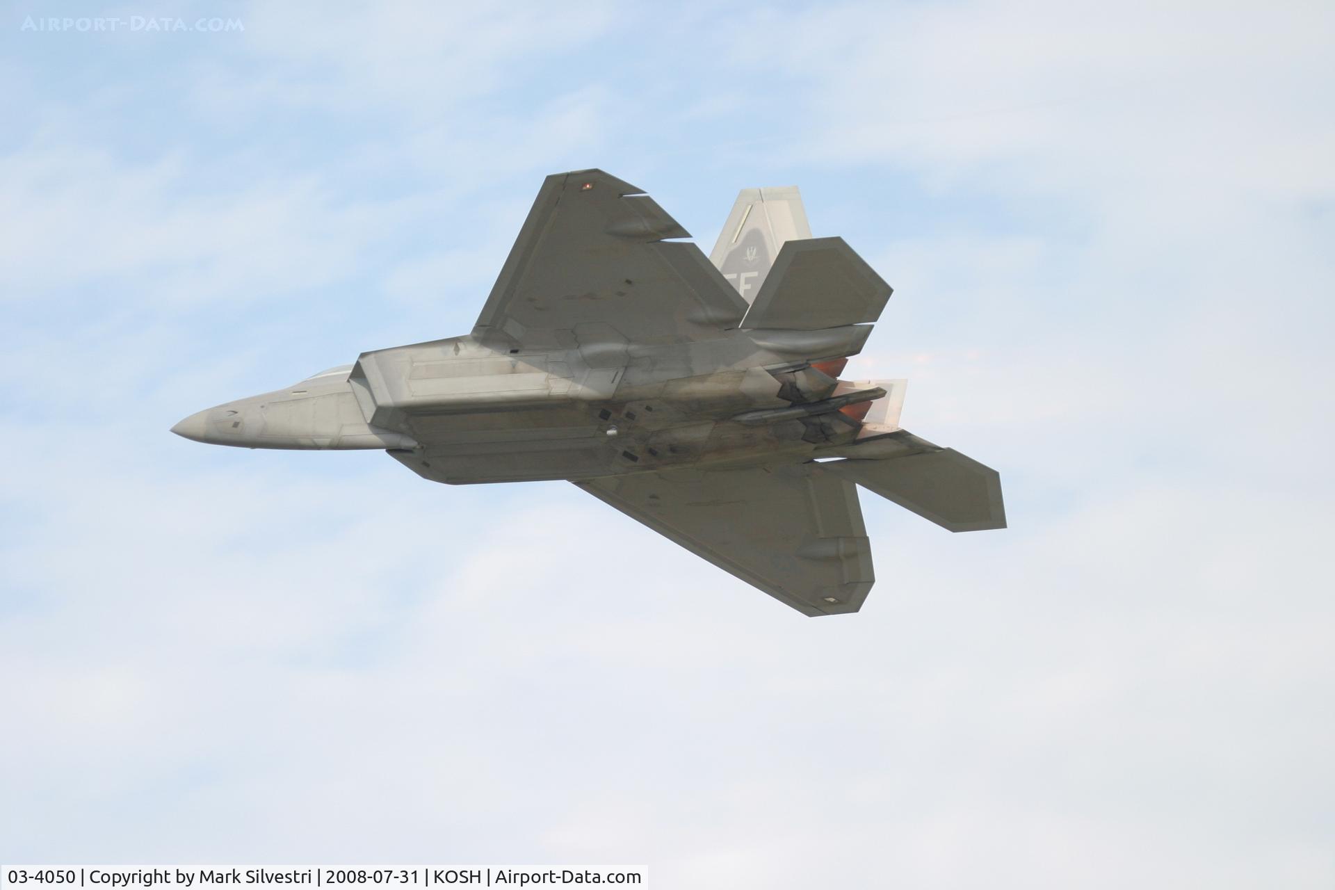 03-4050, 2003 Lockheed Martin F-22A Raptor C/N 4050, Oshkosh 2008
