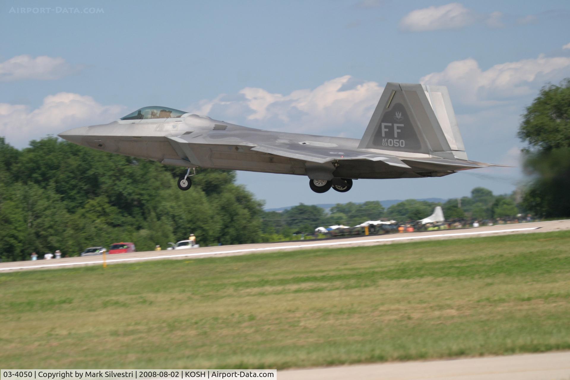03-4050, 2003 Lockheed Martin F-22A Raptor C/N 4050, Oshkosh 2008