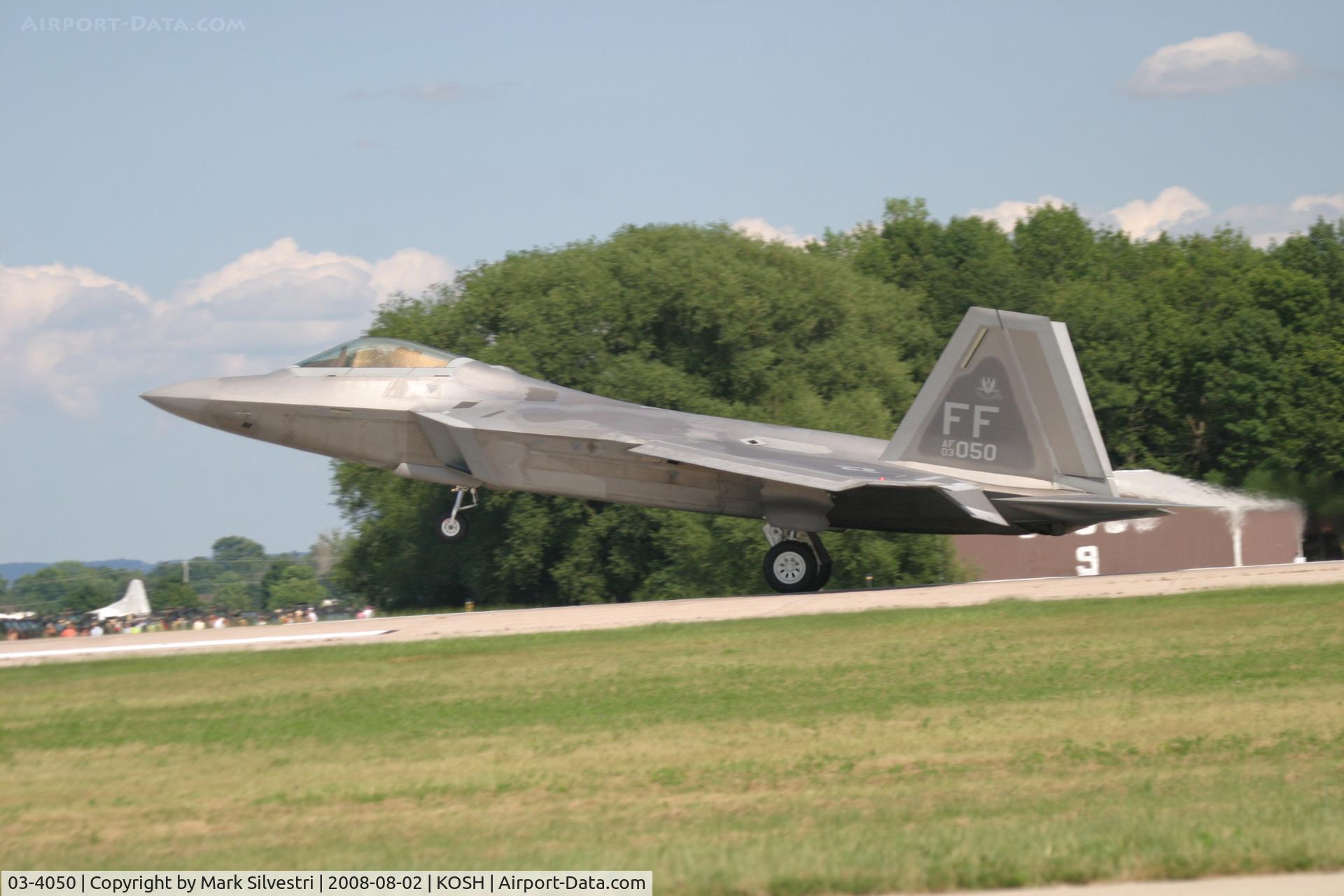 03-4050, 2003 Lockheed Martin F-22A Raptor C/N 4050, Oshkosh 2008