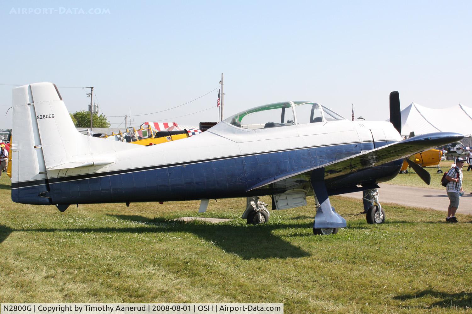 N2800G, 1951 North American T-28A Trojan C/N 174-222, EAA AirVenture 2008