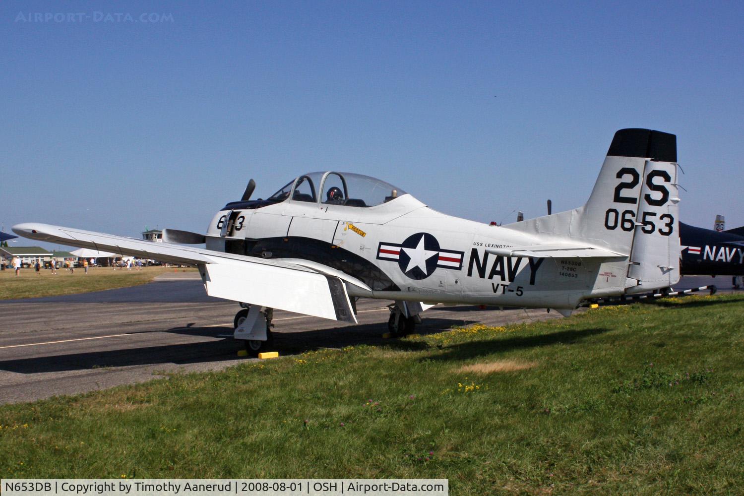 N653DB, 1957 North American T-28C Trojan Trojan C/N 226-230, EAA AirVenture 2008