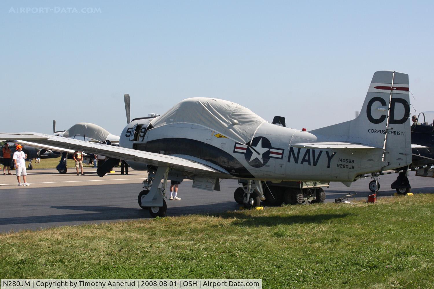N280JM, North American T-28C Trojan Trojan C/N 226-166, EAA AirVenture 2008