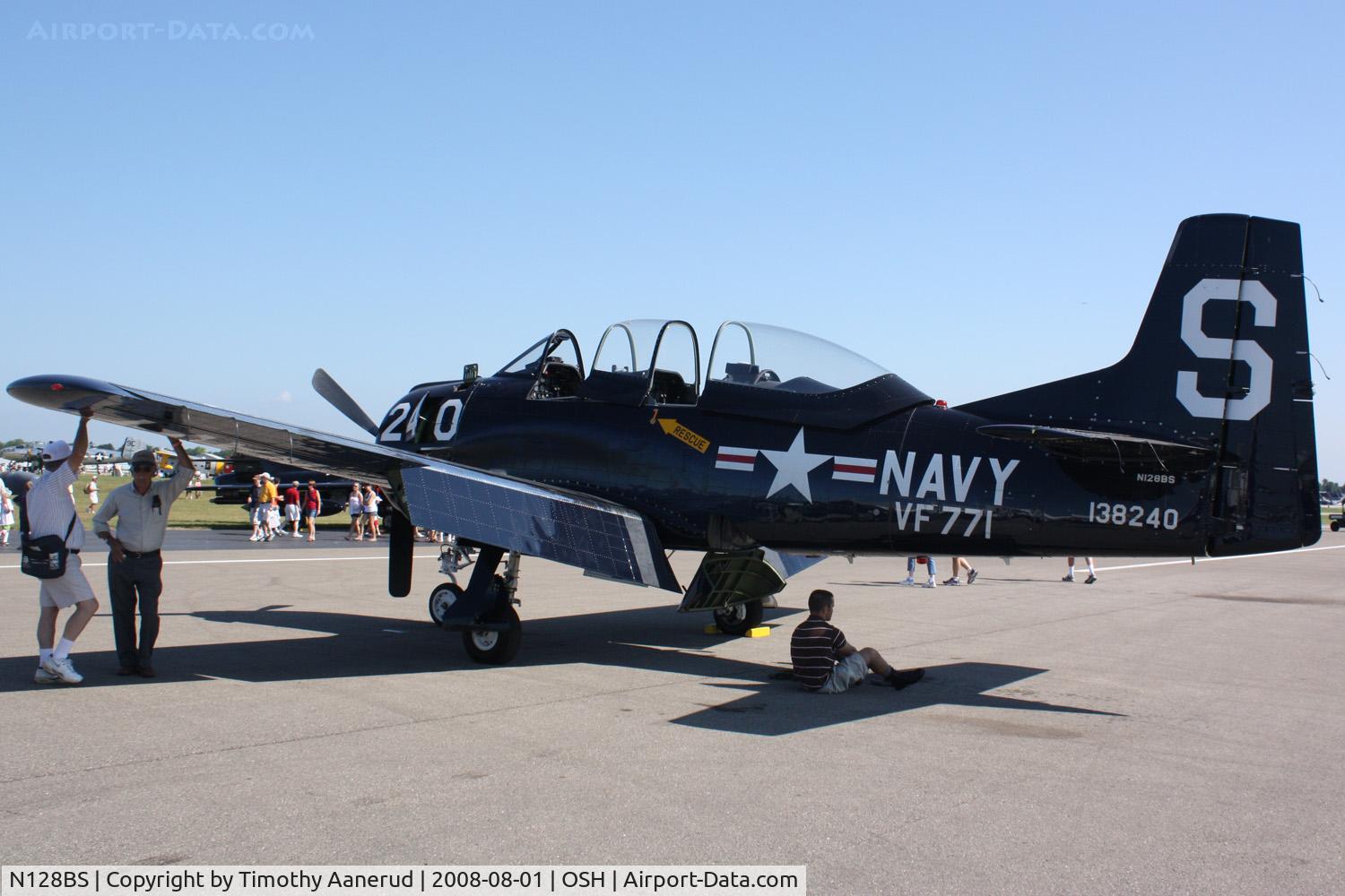N128BS, 1955 North American T-28B Trojan C/N 200-311 (138240), EAA AirVenture 2008