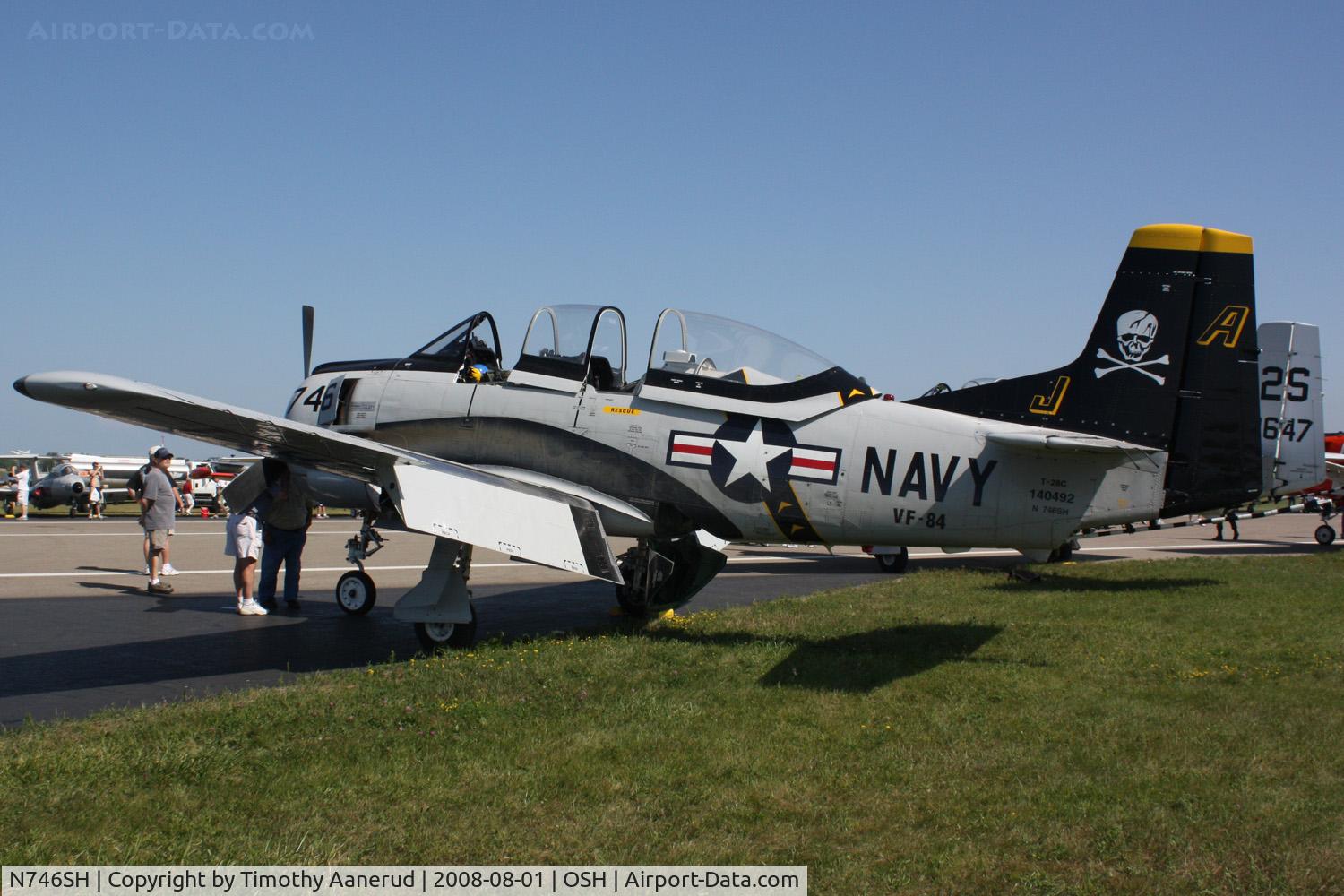 N746SH, North American T-28C Trojan C/N 226-69, EAA AirVenture 2008