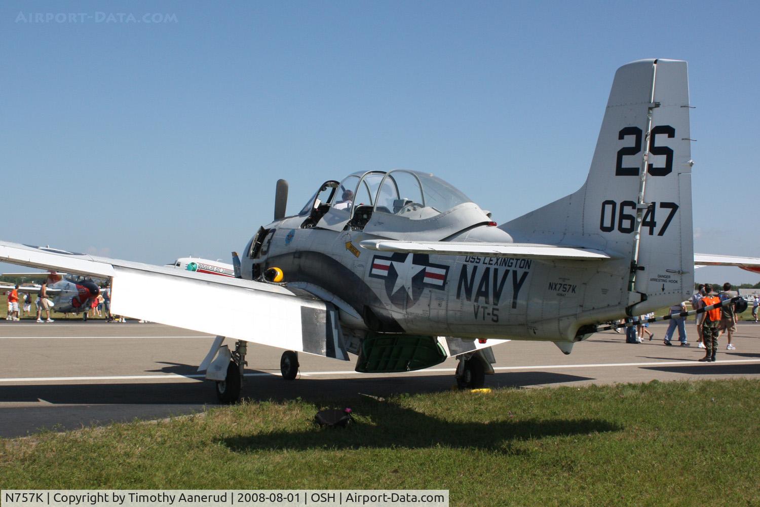 N757K, 1954 North American T-28C Trojan C/N 226-224 (140647), EAA AirVenture 2008