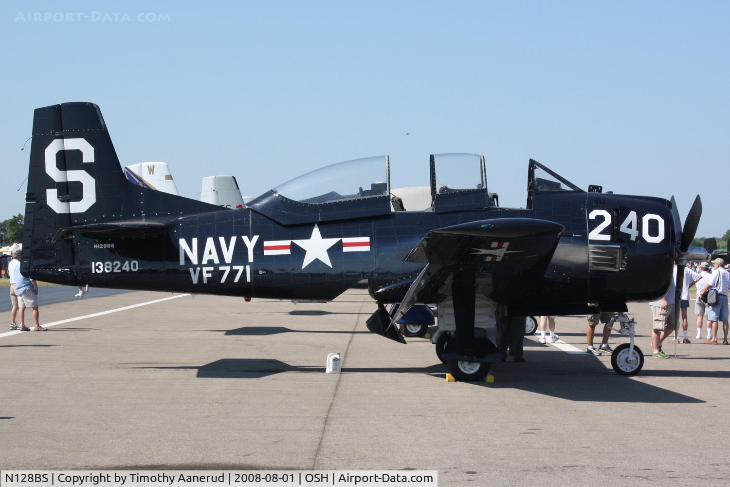 N128BS, 1955 North American T-28B Trojan C/N 200-311 (138240), EAA AirVenture 2008