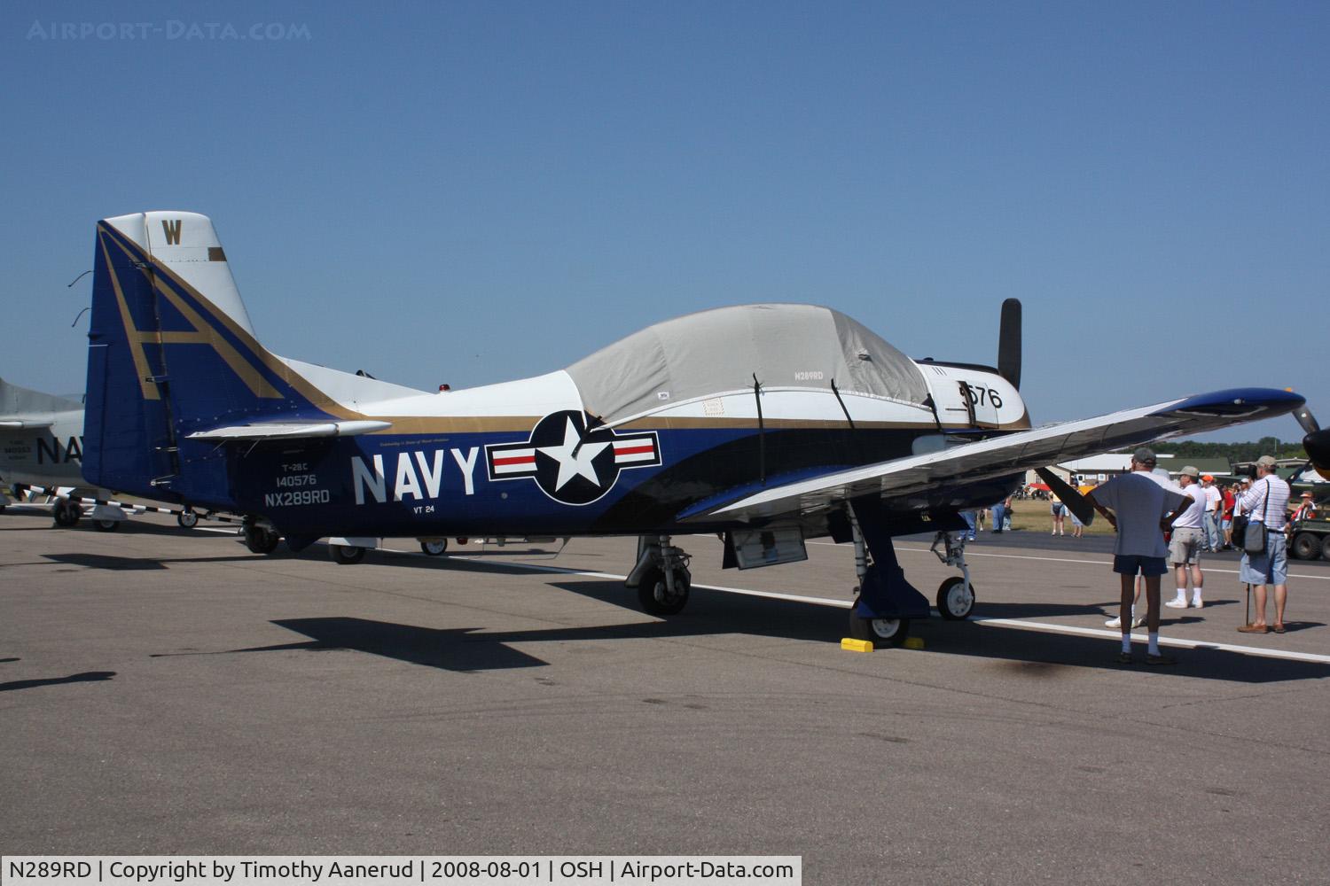 N289RD, 1956 North American T-28C Trojan C/N 226-153, EAA AirVenture 2008