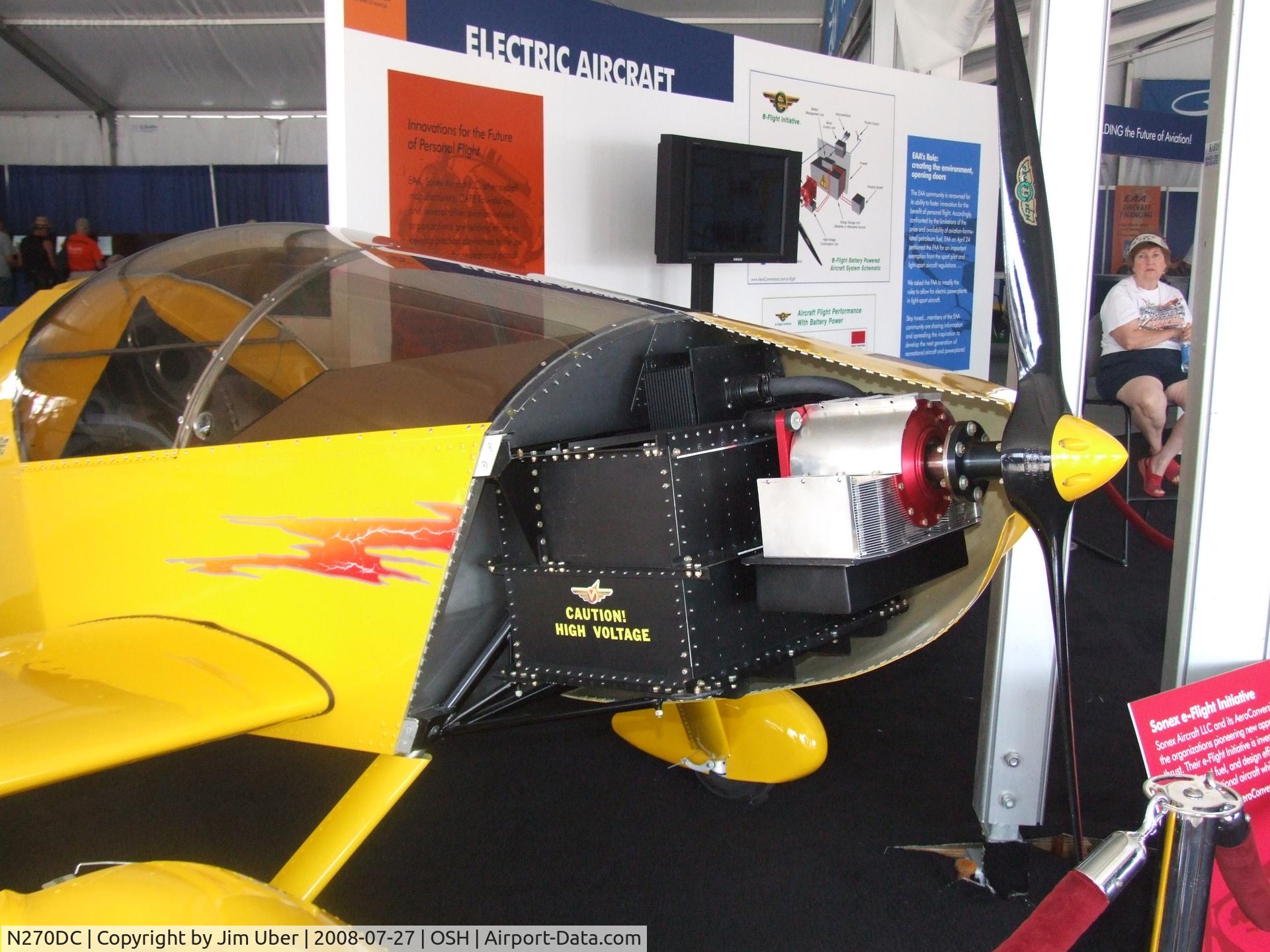 N270DC, Sonex Waiex C/N 0002, Electric Powered Sonex- flew demo flights at Airventure