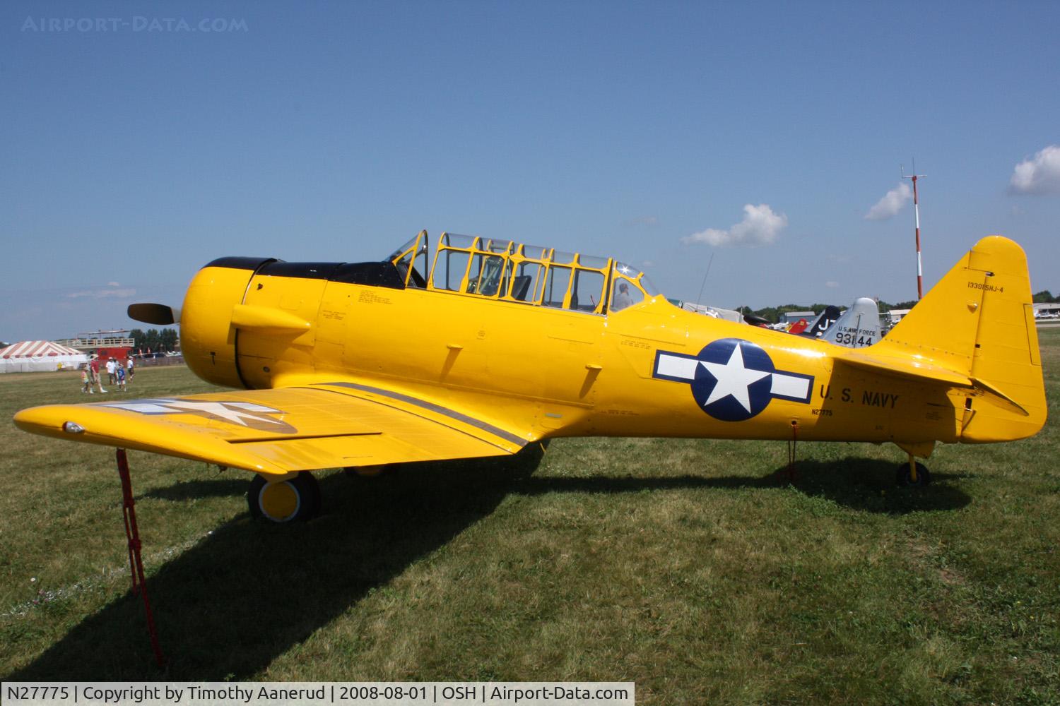 N27775, 1943 North American SNJ-4 Texan C/N 88-13391, EAA AirVenture 2008