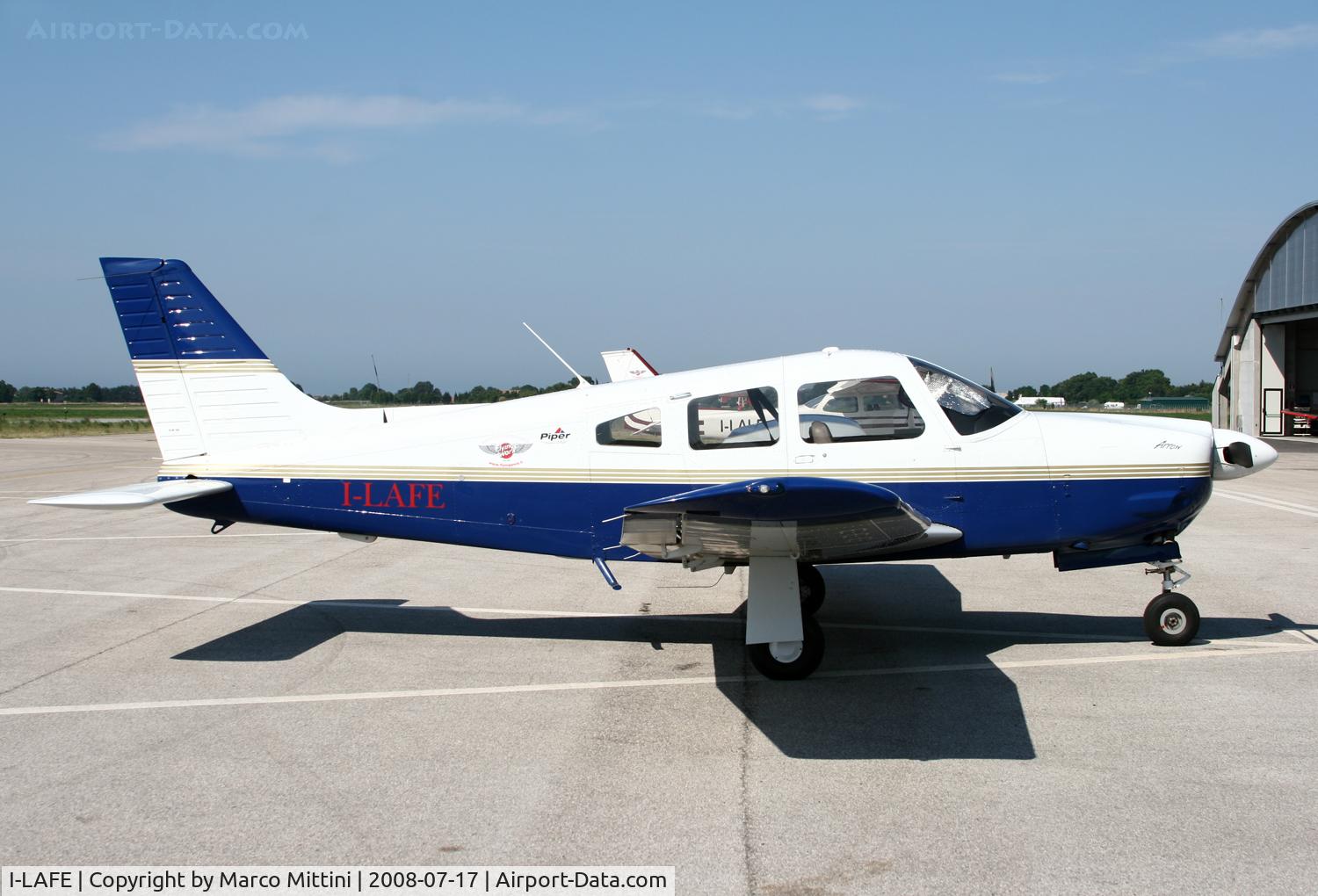 I-LAFE, 2007 Piper PA-28R-201 Cherokee Arrow III C/N 2844134, At Fano airport