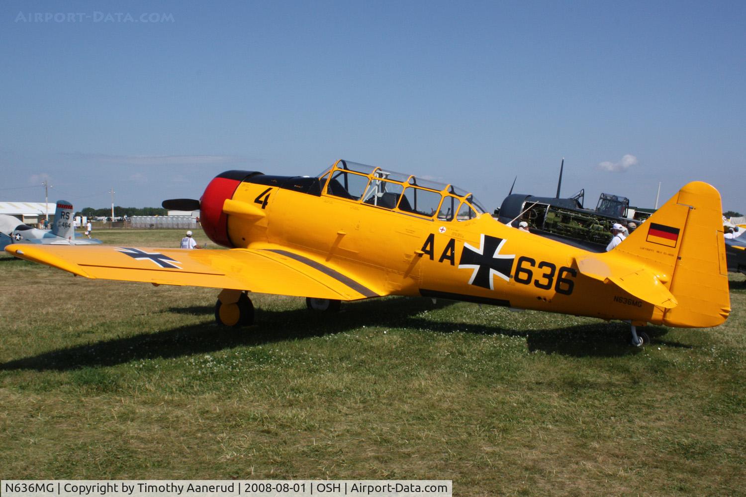 N636MG, 1954 Canadian Car & Foundry Harvard IV C/N CCF4-555, EAA AirVenture 2008
