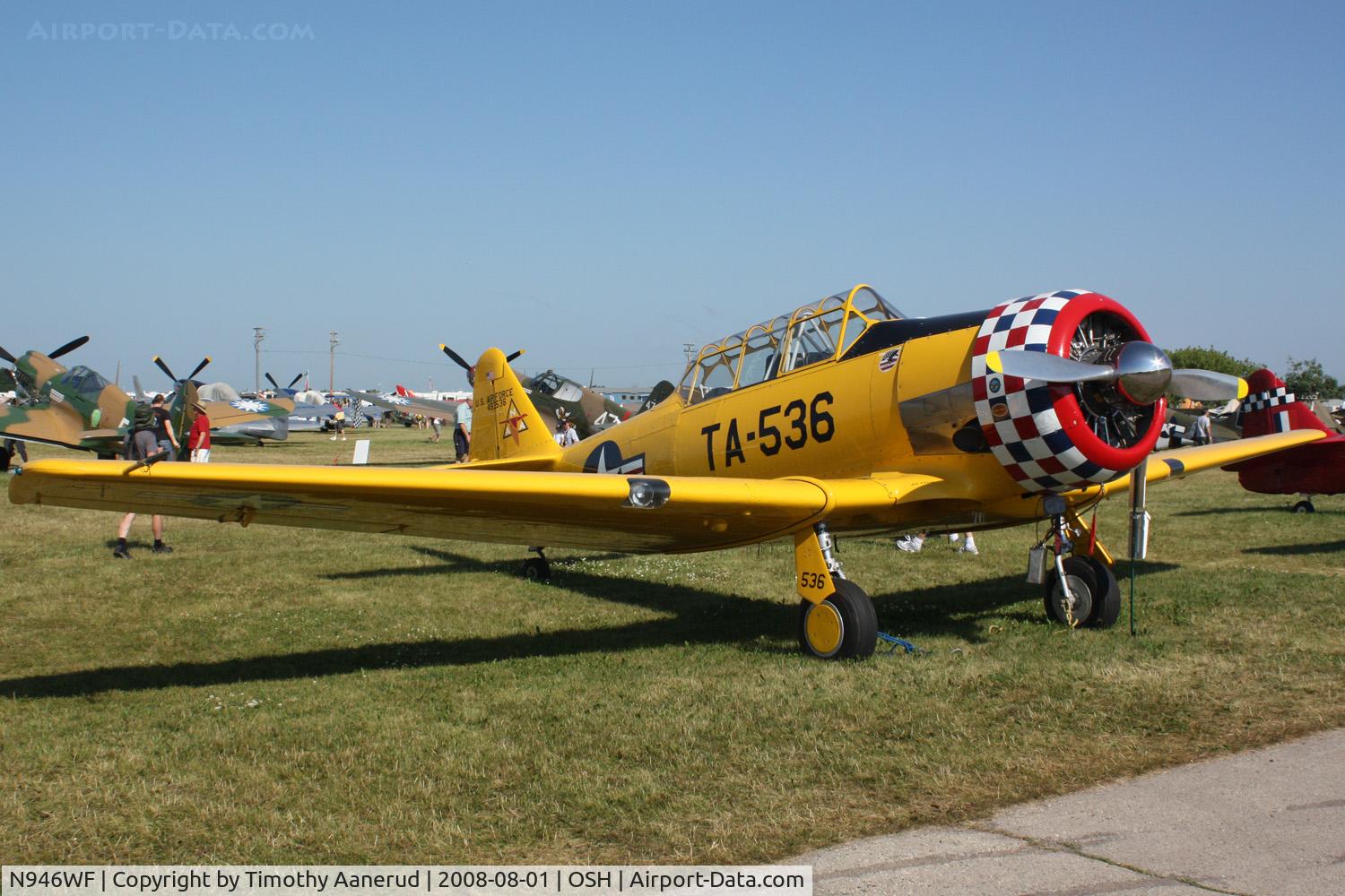N946WF, 1941 North American T-6G Texan C/N 168-680, EAA AirVenture 2008