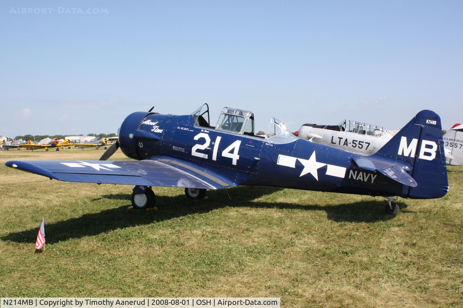 N214MB, North American SNJ-5B Texan C/N 43732, EAA AirVenture 2008