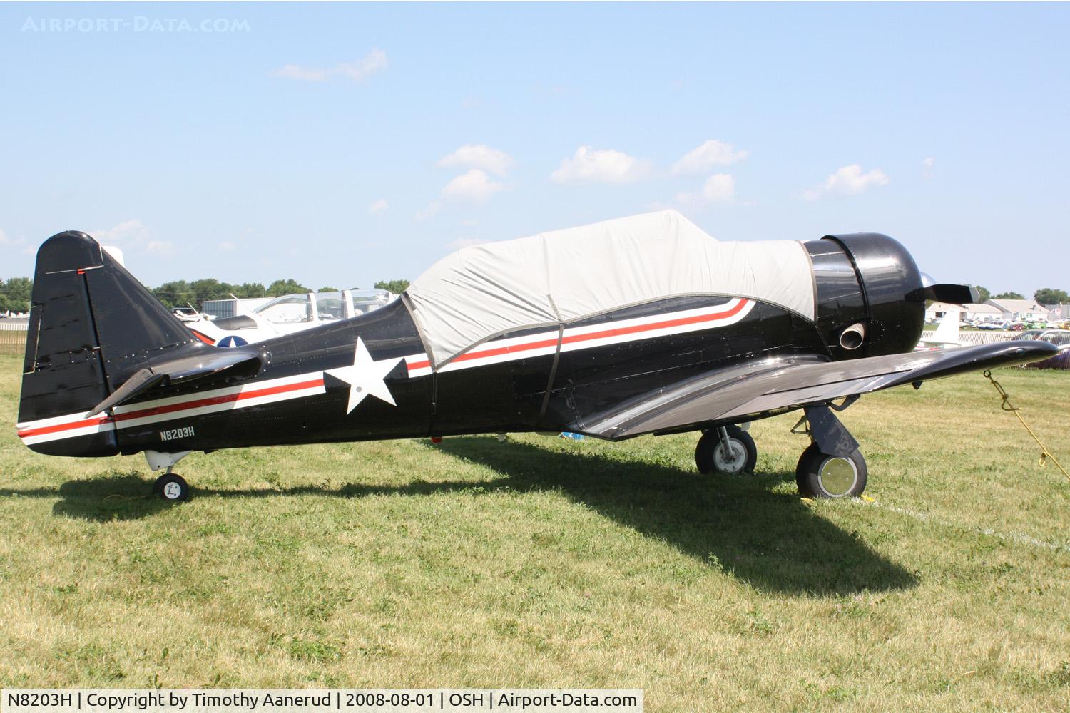 N8203H, 1960 North American T-6G Texan C/N 168-345, EAA AirVenture 2008
