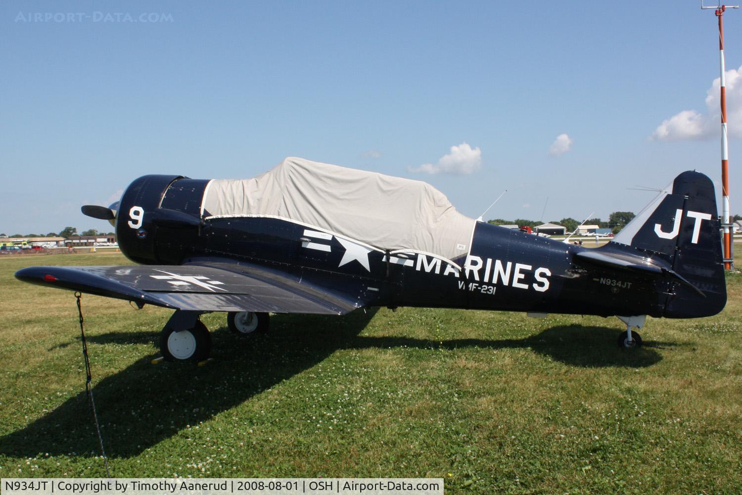 N934JT, 1942 North American SNJ-4 Texan C/N 88-12858, EAA AirVenture 2008
