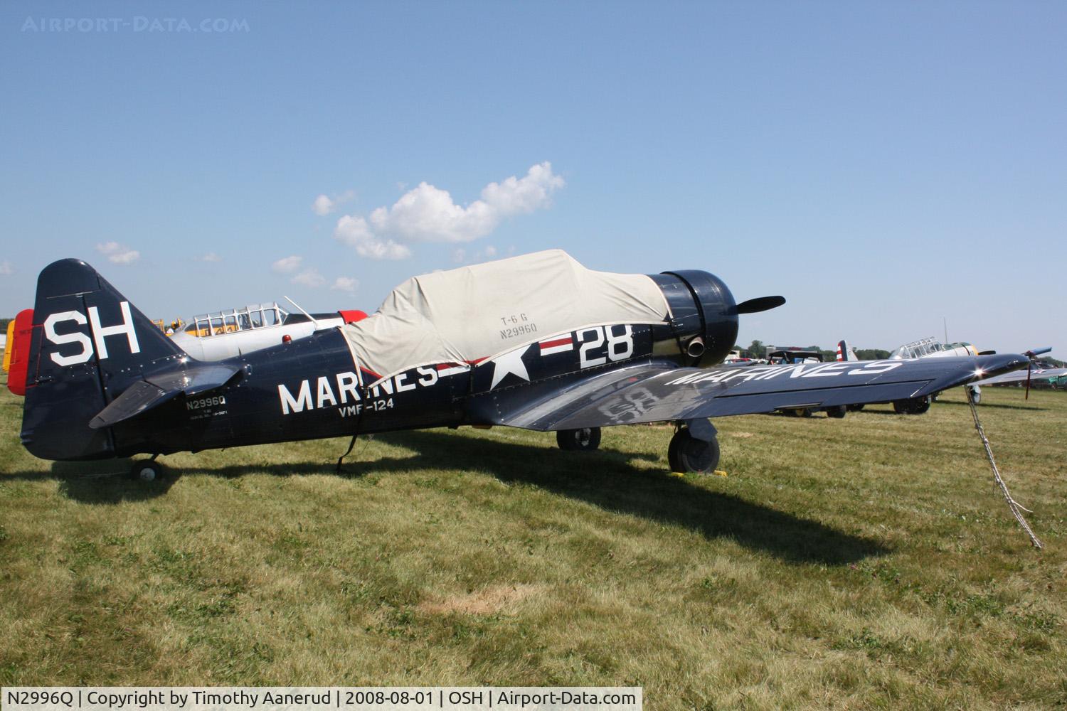 N2996Q, 1950 North American T-6G Texan C/N 168-175, EAA AirVenture 2008