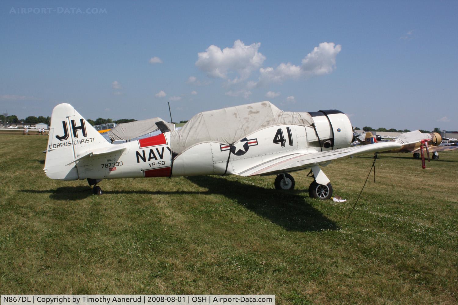 N867DL, 1942 North American AT-6A Texan C/N 787390, EAA AirVenture 2008
