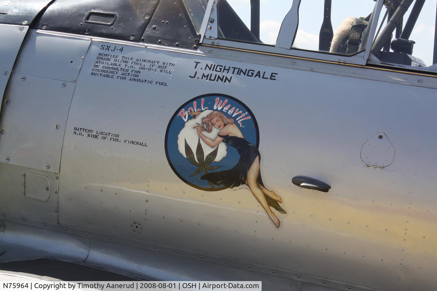 N75964, 1943 North American SNJ-4 Texan C/N 88-9830, EAA AirVenture 2008