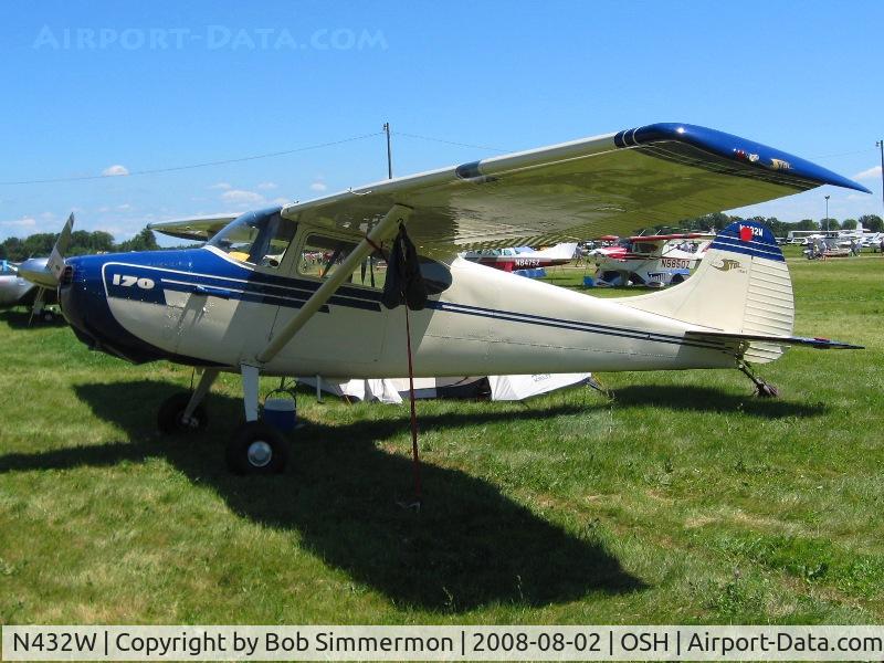 N432W, 1952 Cessna 170B C/N 20325, Airventure 2008 - Oshkosh, WI