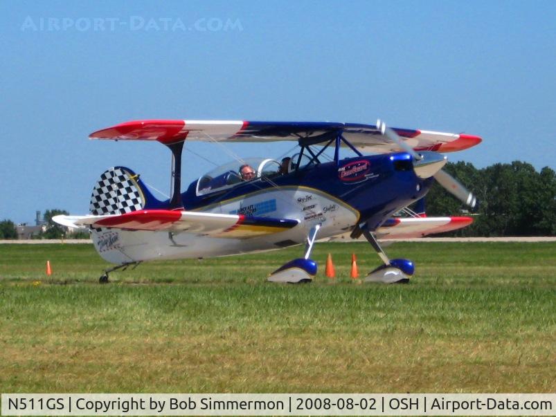 N511GS, 1993 Steen Skybolt 300 C/N HR30091001, Airventure 2008 - Oshkosh, WI