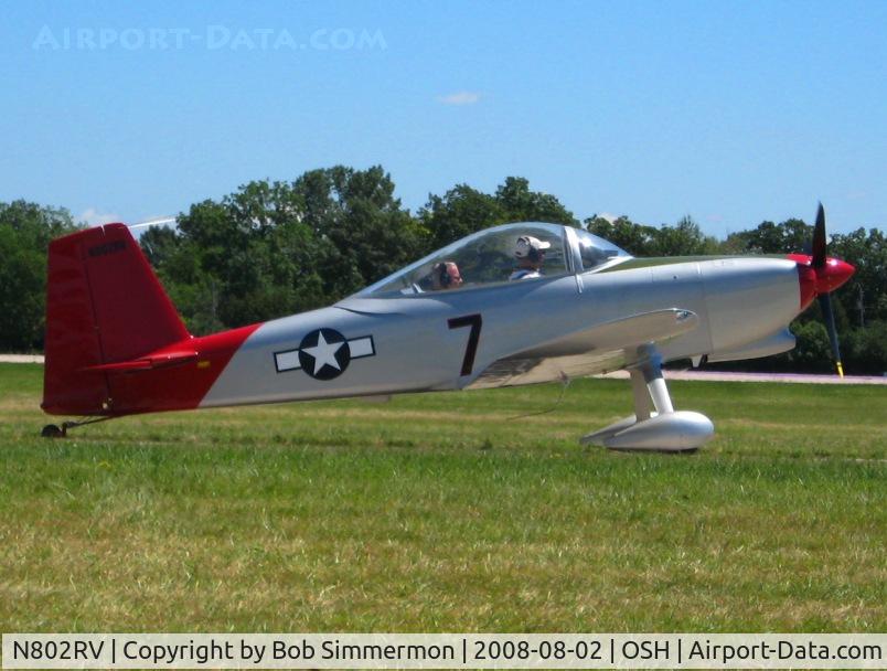 N802RV, 2006 Vans RV-8 C/N 80423, Airventure 2008 - Oshkosh, WI