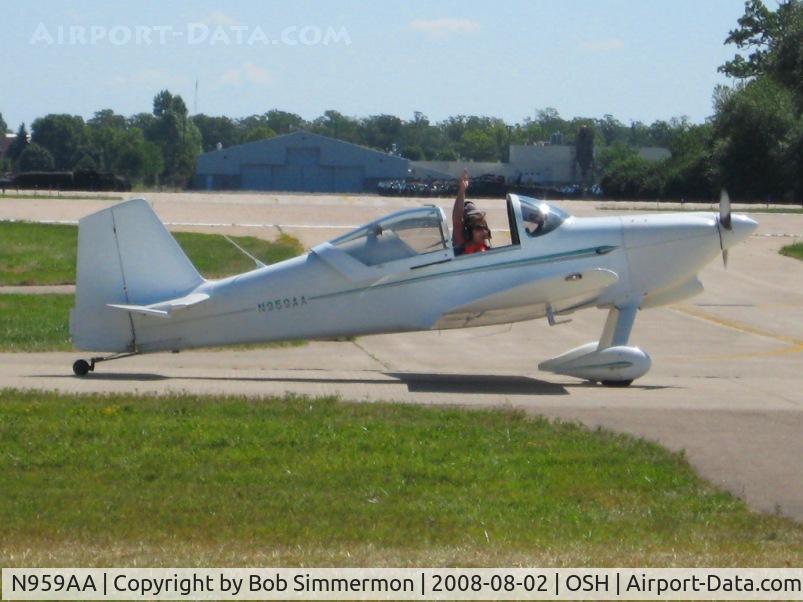 N959AA, 2001 Vans RV-6 C/N 23841, Airventure 2008 - Oshkosh, WI