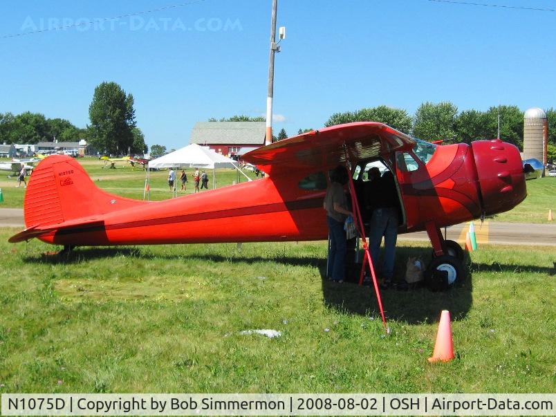 N1075D, 1951 Cessna 195A C/N 7687, Airventure 2008 - Oshkosh, WI
