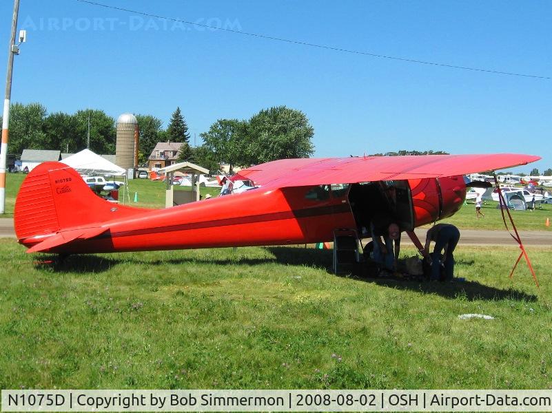 N1075D, 1951 Cessna 195A C/N 7687, Airventure 2008 - Oshkosh, WI