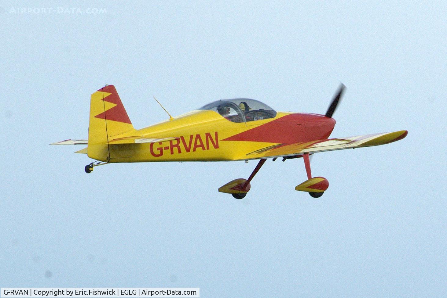 G-RVAN, 1998 Vans RV-6 C/N PFA 181-12657, 4. G-RVAN leaving Panshanger Airfield