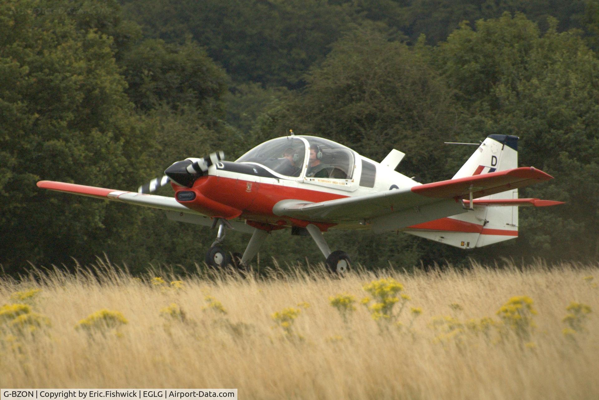 G-BZON, 1973 Scottish Aviation Bulldog T.1 C/N BH120/214, 4. G-BZON visiting Panshanger Airfield