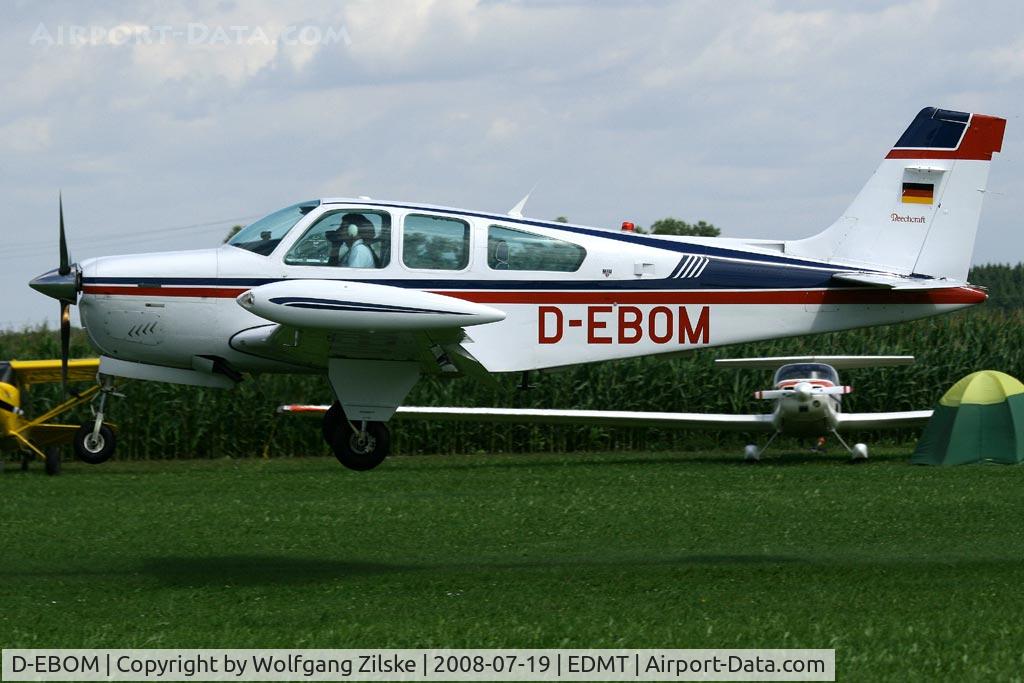 D-EBOM, Beechcraft E33 Bonanza C/N Not found D-EBOM, visitor