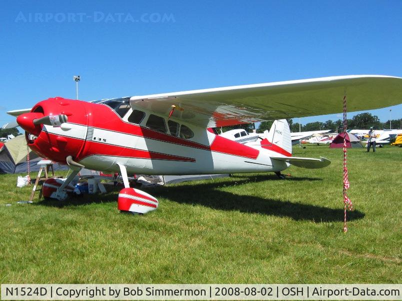 N1524D, 1952 Cessna 195A C/N 7746, Airventure 2008 - Oshkosh, WI