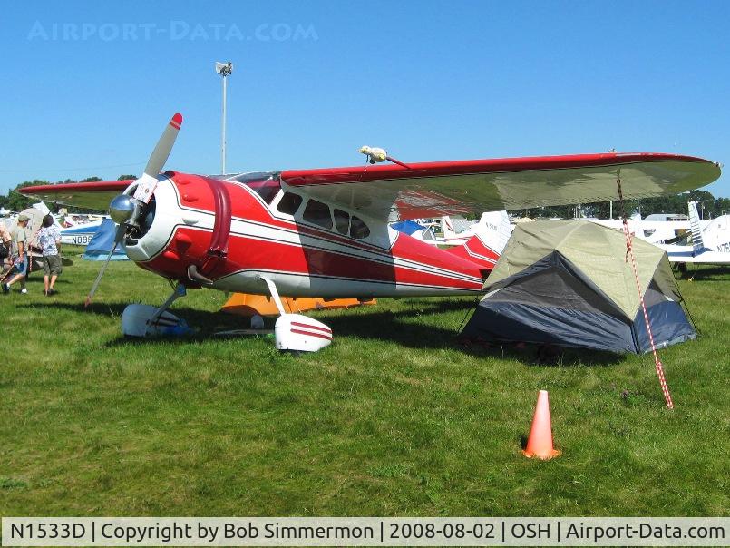N1533D, 1952 Cessna 195 C/N 7755, Airventure 2008 - Oshkosh, WI