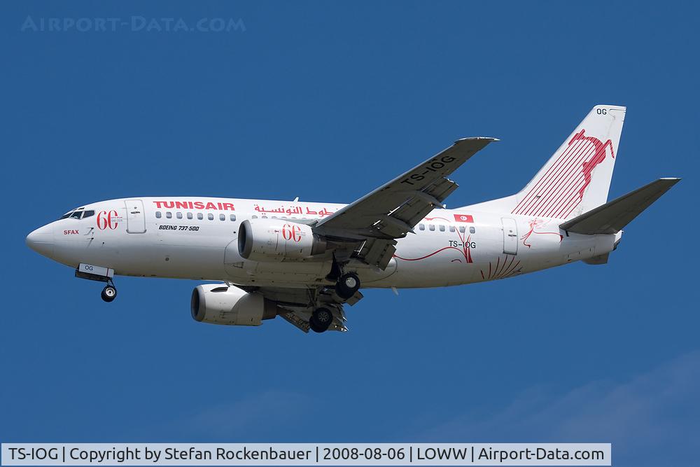 TS-IOG, 1992 Boeing 737-5H3 C/N 26639, Tunis Air